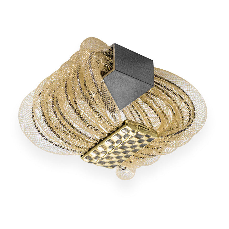 Mesh Wrap Aluminum Bracelet Burlywood "See The Invisible"