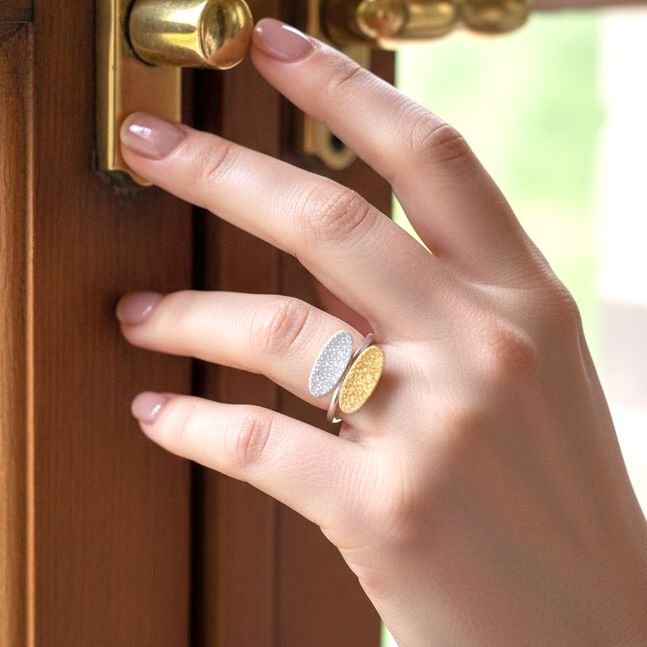 Handmade Gold & Silver Ring - Anthos Crafts