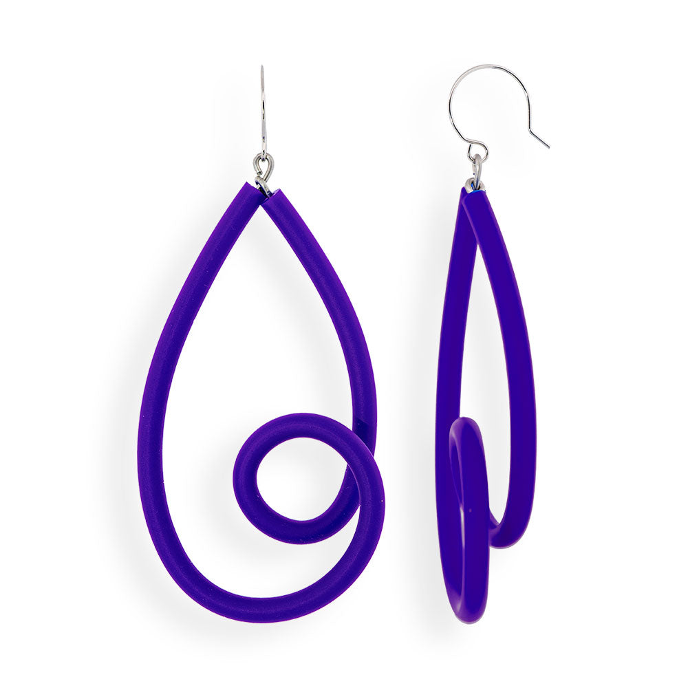 Looping Orecchini: blu navy