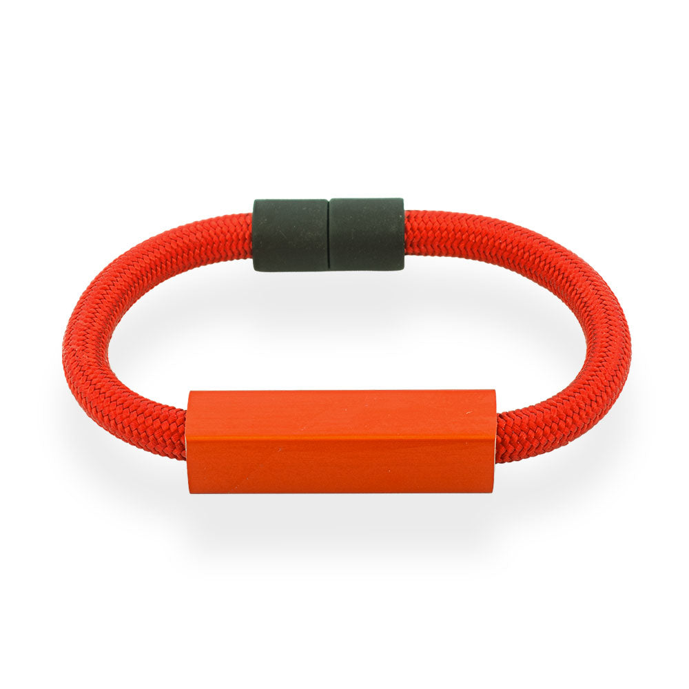 Premium Cord Bracelet Red "Beyond Simplicity" - Anthos Crafts