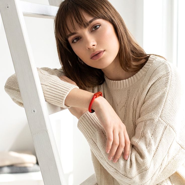 Premium Cord Bracelet Red "Beyond Simplicity" - Anthos Crafts