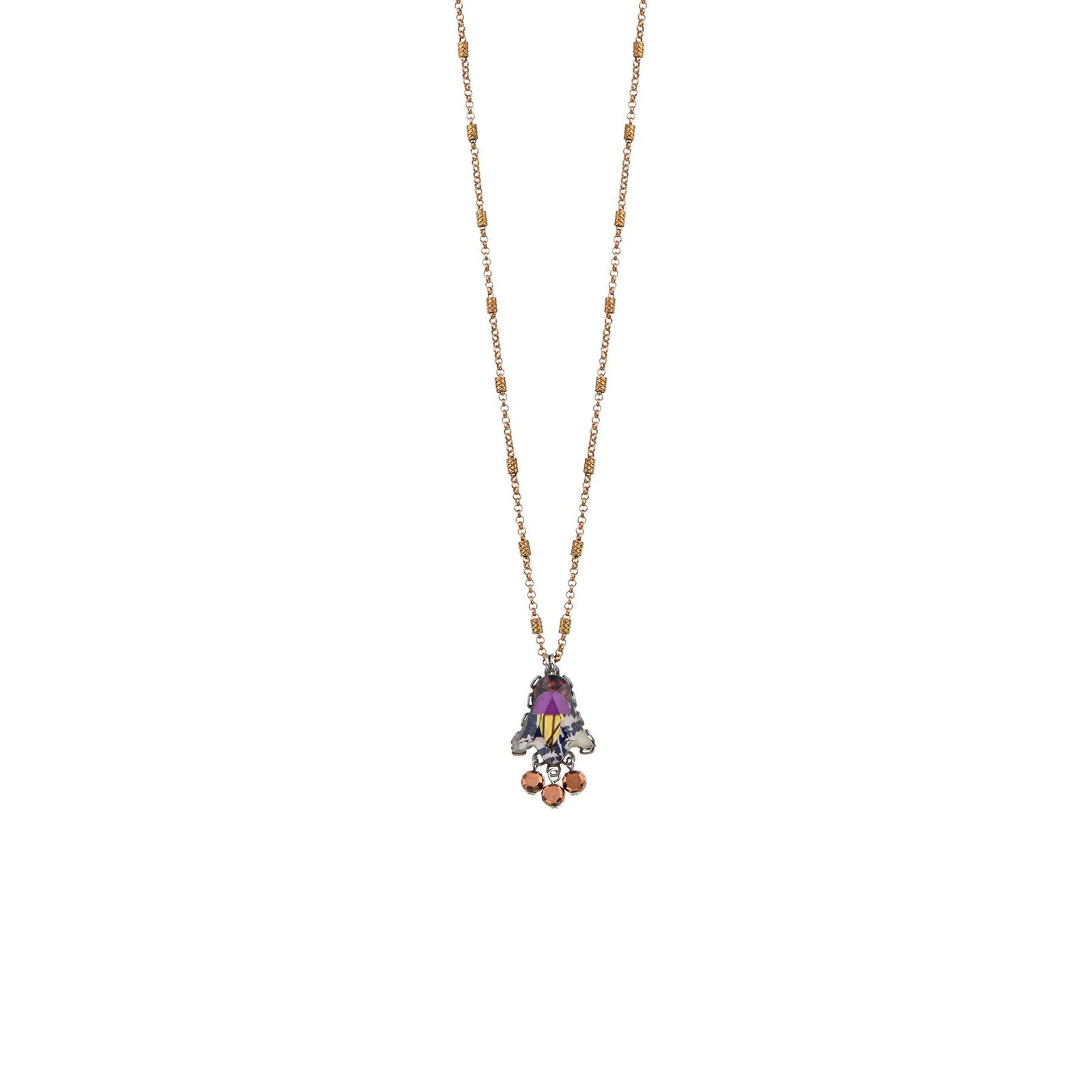 Collana fatti a mano Winter Warmth Set, Delicate Pendant, Clay