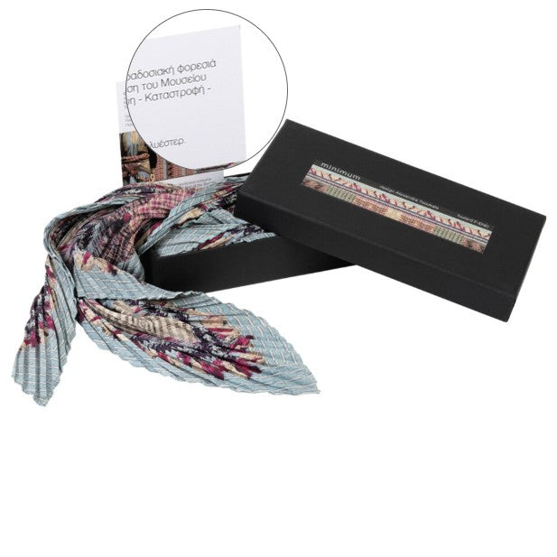 Satin Pleated Foulard F-END - Anthos Crafts