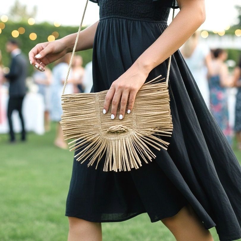 Dark gold satin pleated bag CL-KH - Anthos Crafts