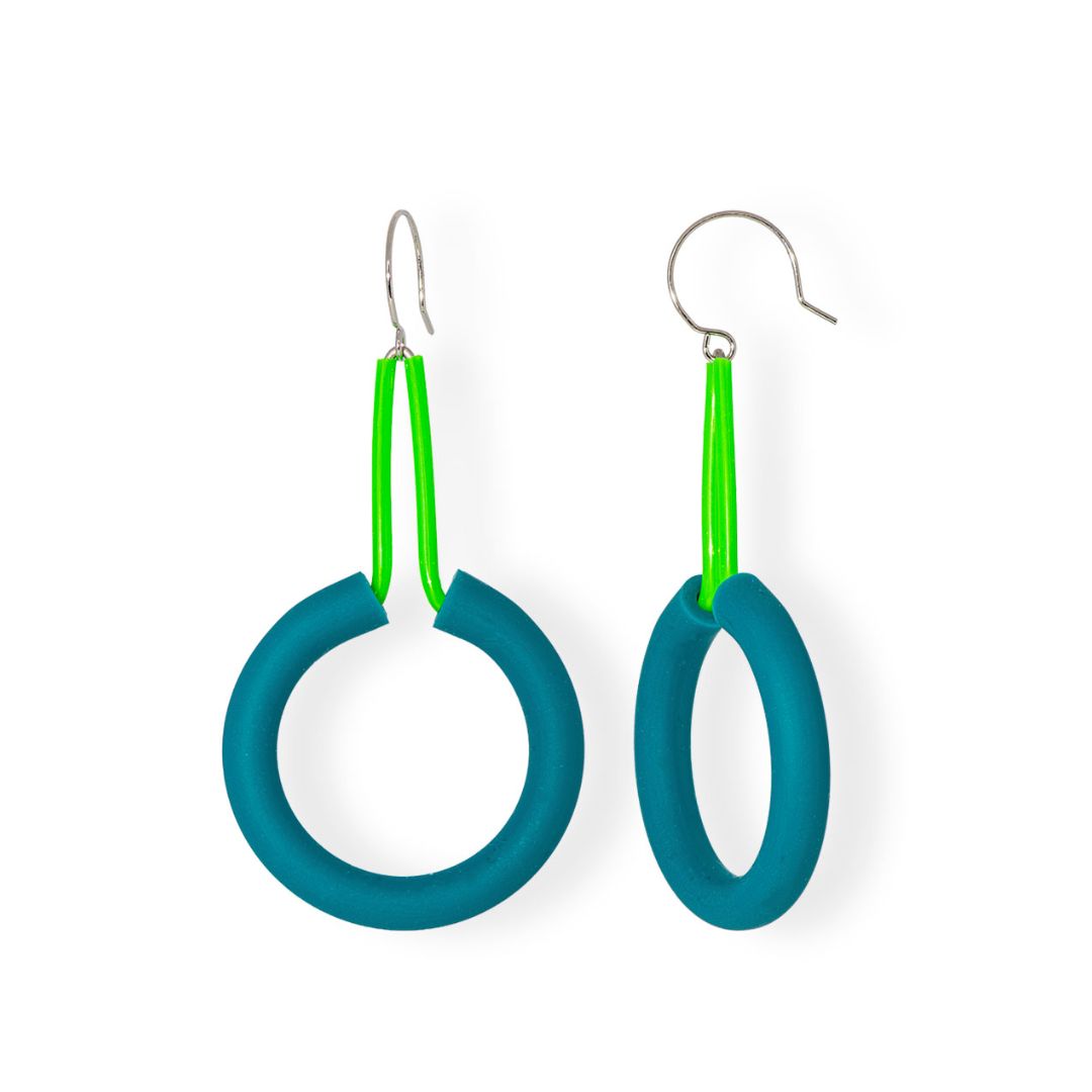 Orecchini Marie-Claire: Anatra/verde