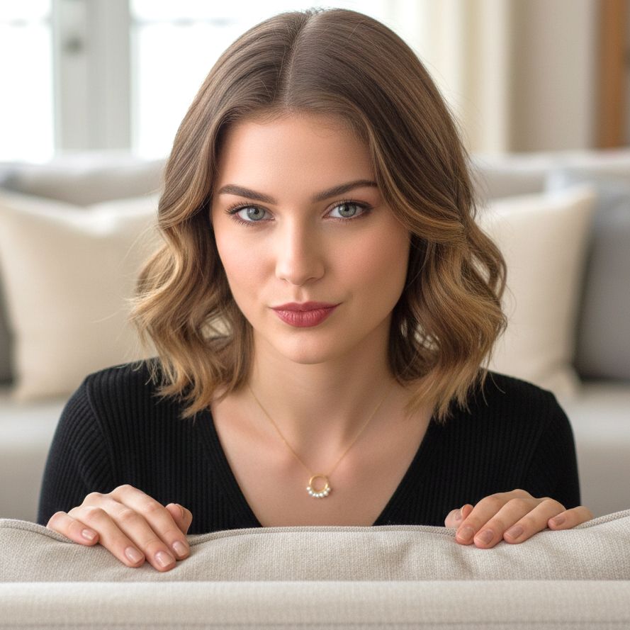 Χειροποίητο Χρυσό & Ασημένιο Κολιέ Κύκλος με Φυλλαράκια