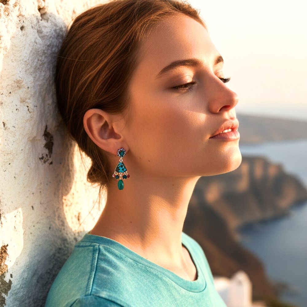 Ocean Abyss Set,Small Earring, Pelagos - Anthos Crafts