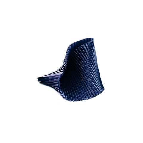 Satin Pleated Bracelet Shell Blue Marine SH-MAR - Anthos Crafts
