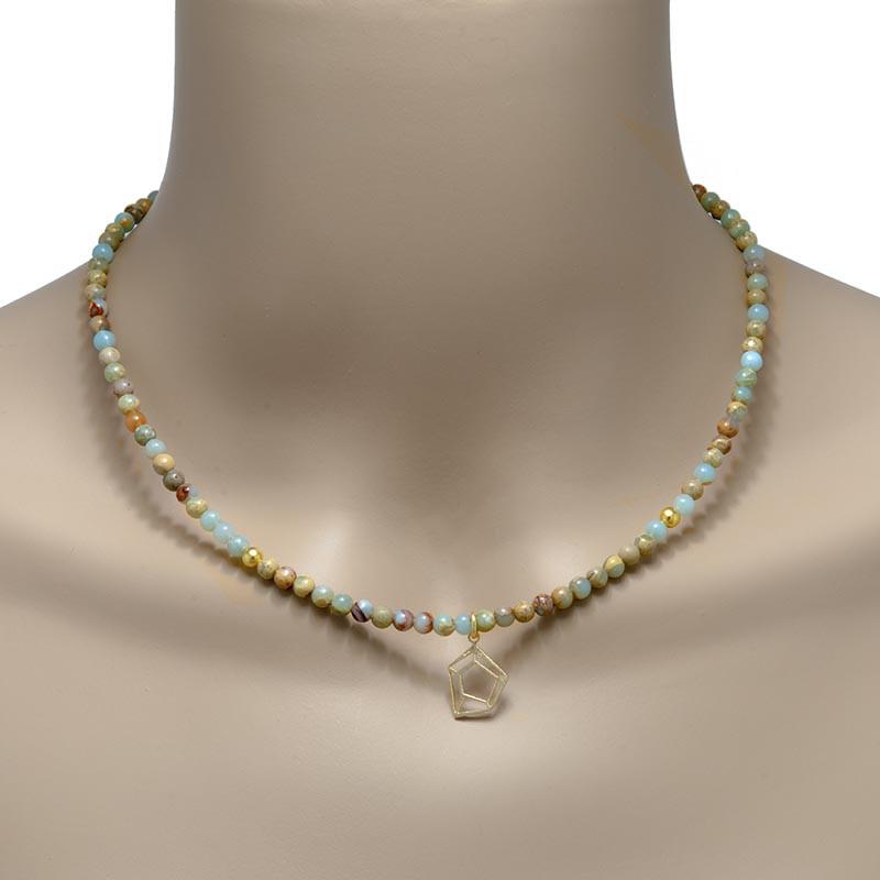 Handmade Gemstone Necklace Impression Jasper - Anthos Crafts