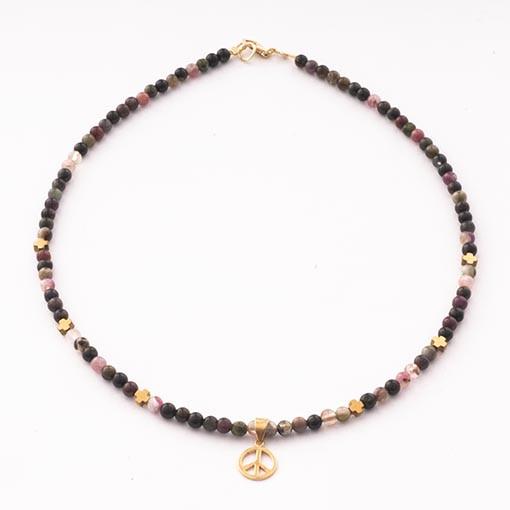 Handmade Gemstone Necklace Tourmaline - Anthos Crafts