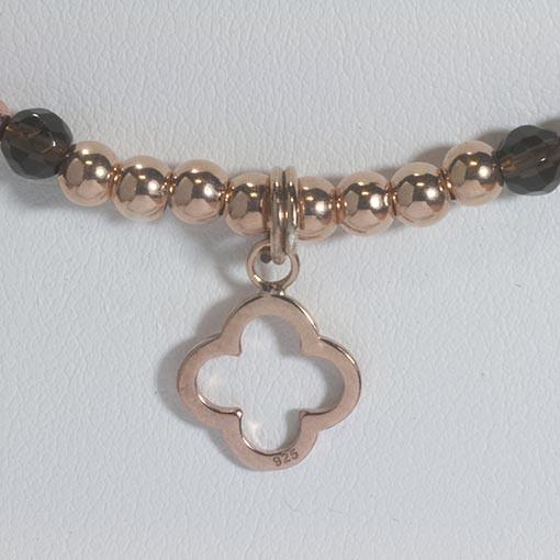 Handmade Gemstone Necklace Smoky Quartz - Anthos Crafts