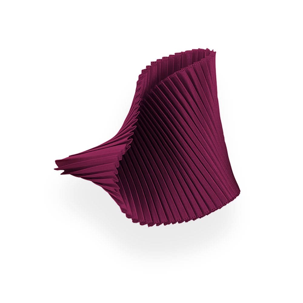 Satin Pleated Bracelet Shell Burgundy SH-BOR - Anthos Crafts