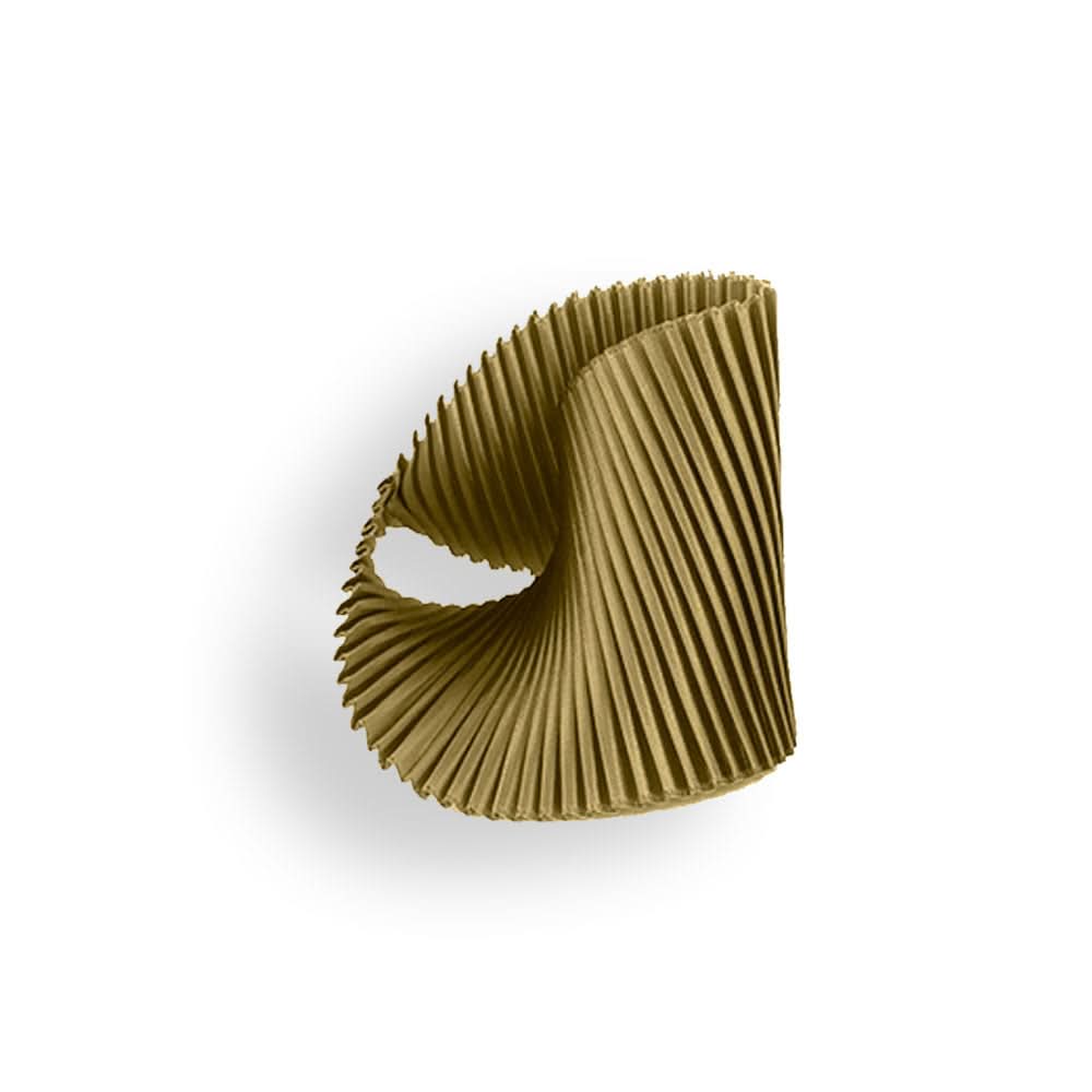 Satin Pleated Bracelet Shell Dark Gold SH-XA - Anthos Crafts