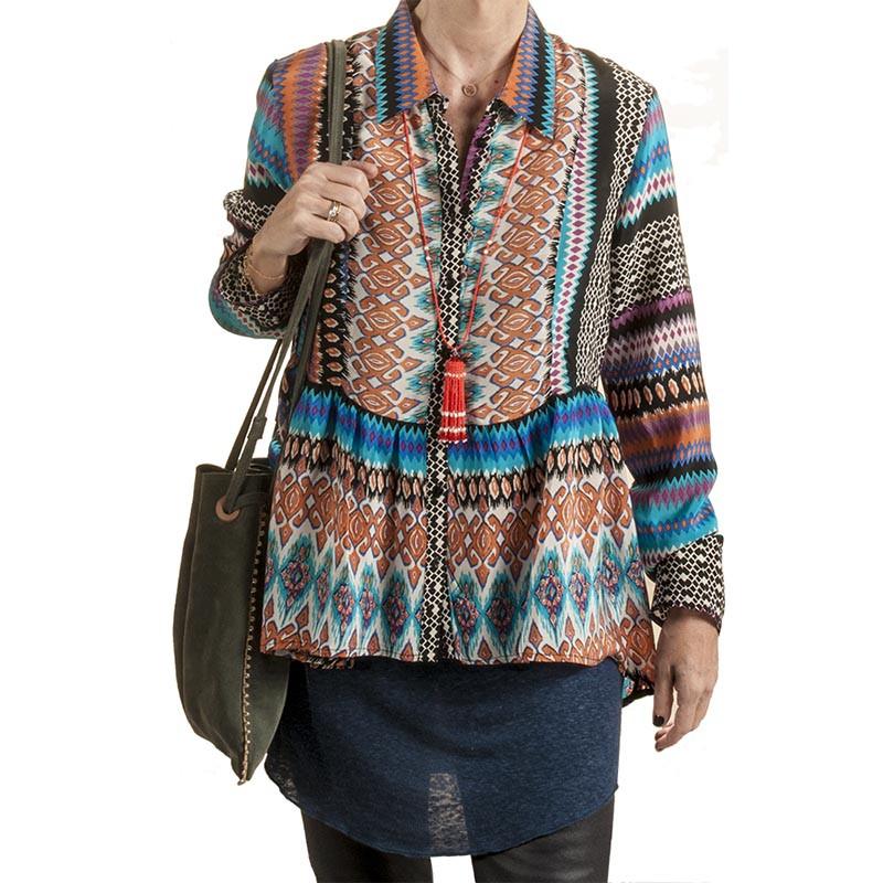 Handmade Orange and Pearl Beaded Tassel Necklace - Anthos Crafts