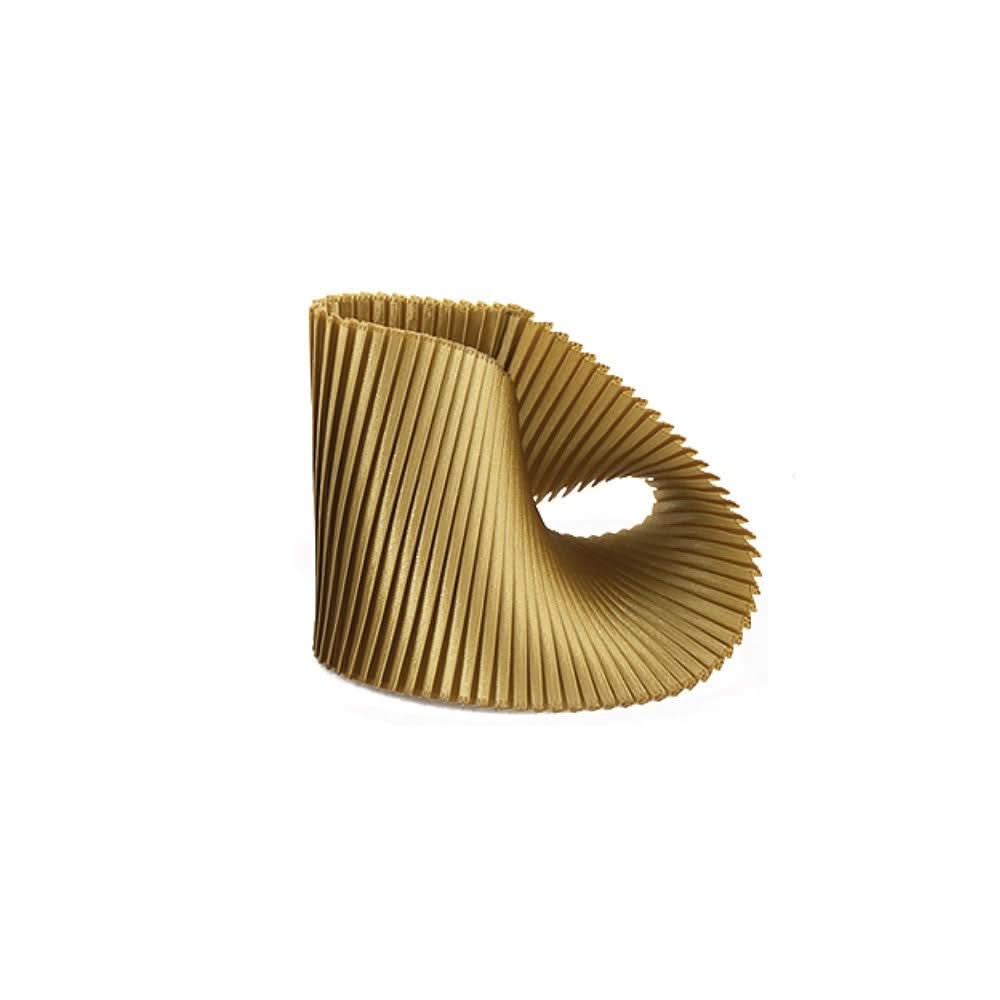 Satin Pleated Bracelet Shell Gold SH-GO - Anthos Crafts