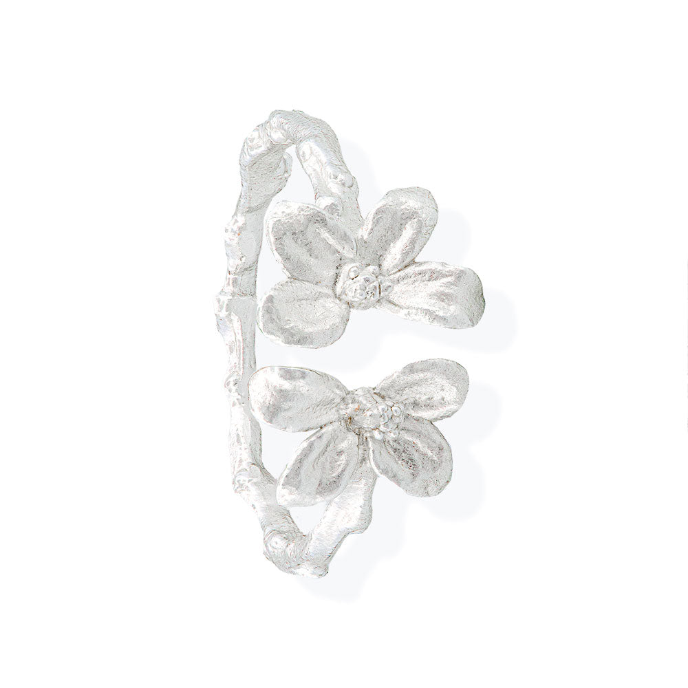 Handmade Silver Ring Little Flowers - Anthos Crafts