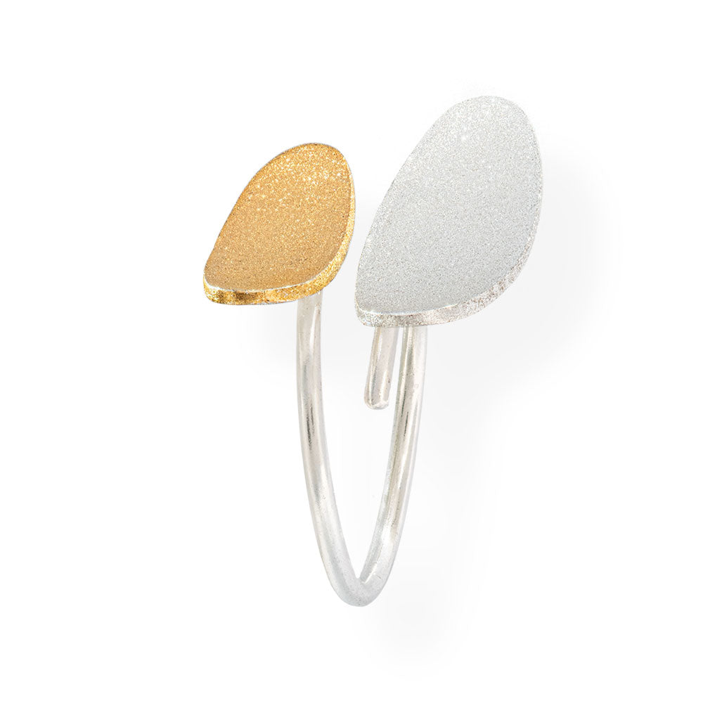 Handmade Gold & Silver Impressive Ring - Anthos Crafts