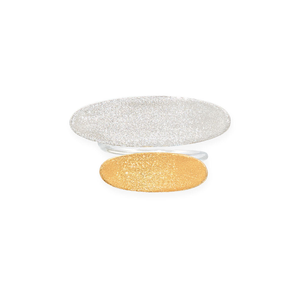 Handmade Gold &amp; Silver Impressive Ring - Anthos Crafts