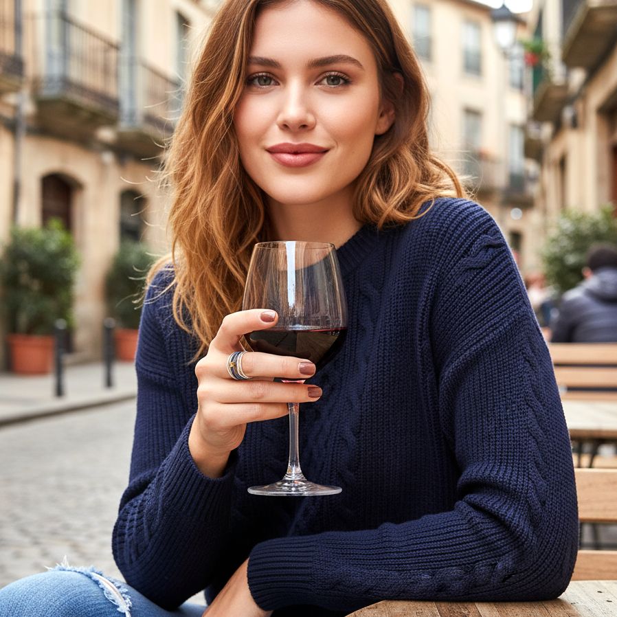 Handmade Silver &amp; Black Silver Ring With 5 Rows and Gold Star - Anthos Crafts
