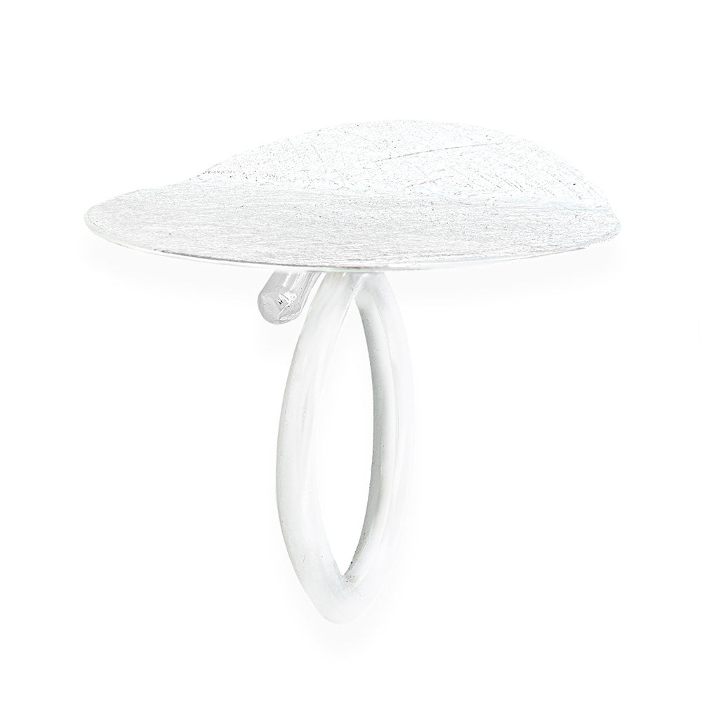 Χειροποίητο Ασημένιο Στρογγυλό Δαχτυλίδι