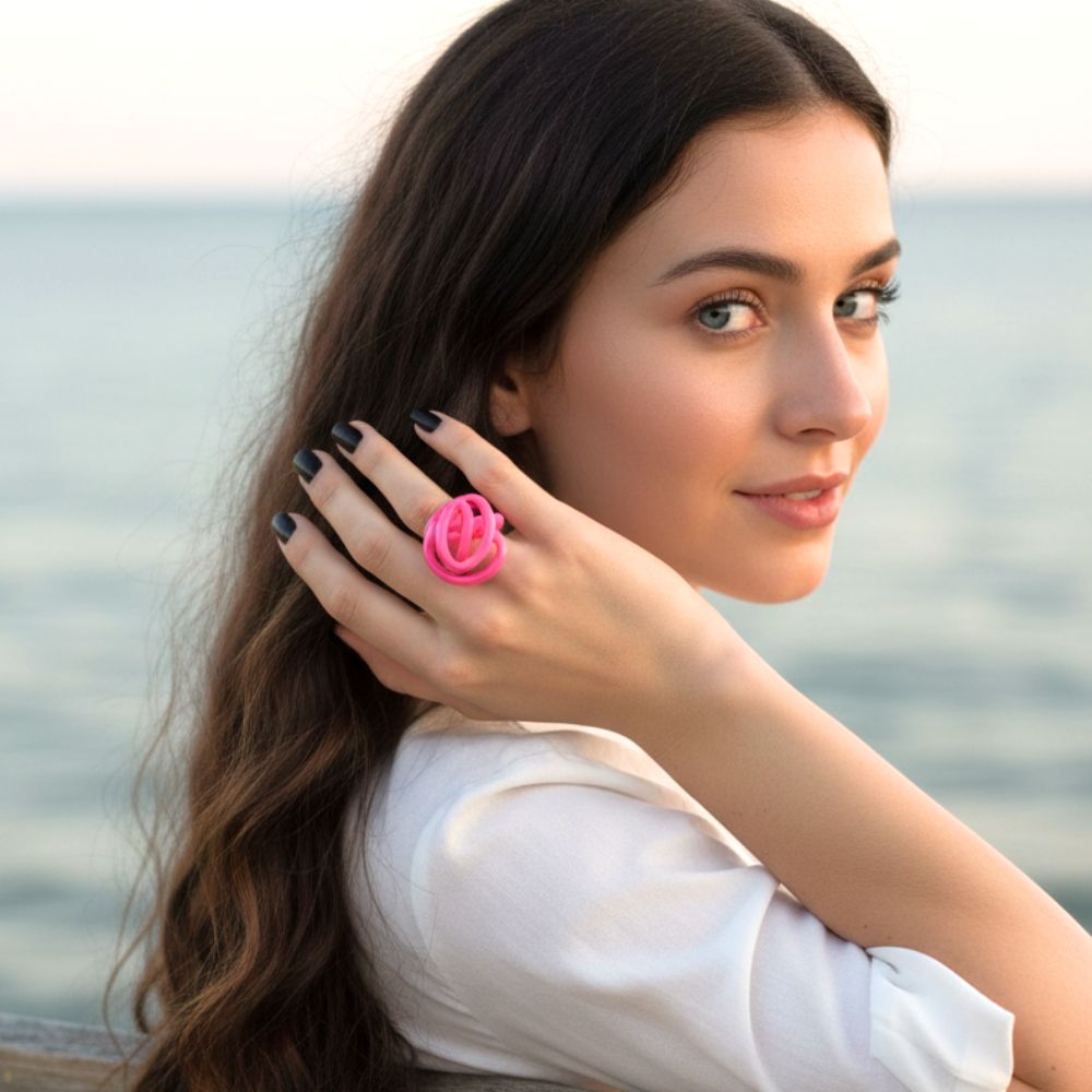 Zig Matt Ring: Pink neon