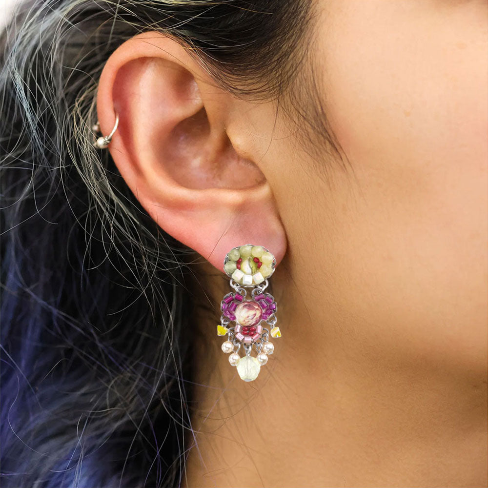 Handmade Small Earrings Lemonade Set, Gul - Anthos Crafts