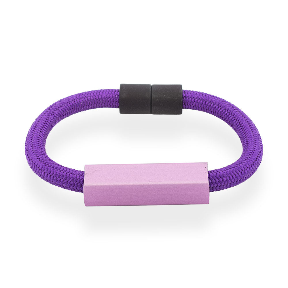 Premium Cord Bracelet Purple "Beyond Simplicity" - Anthos Crafts