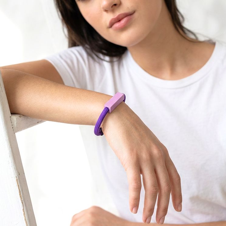 Premium Cord Bracelet Purple "Beyond Simplicity" - Anthos Crafts