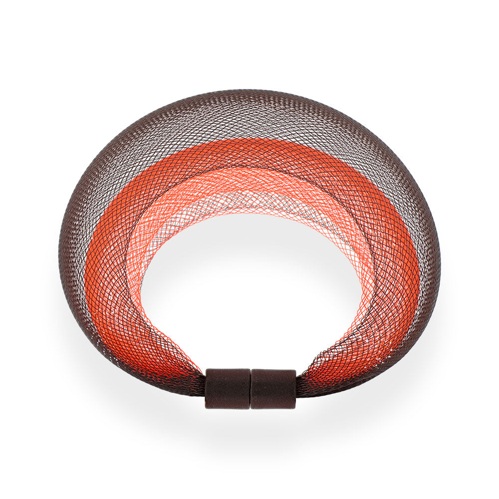 Net Bracelet Black Orange "See The Invisible"