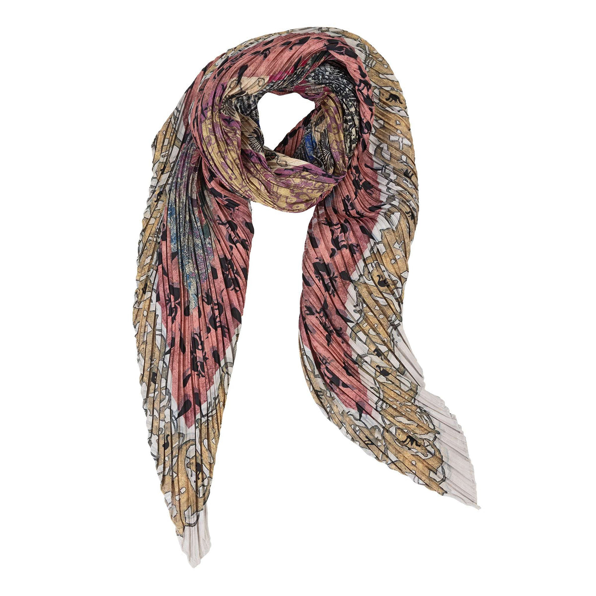 Foulard plissettato satin F- FORT