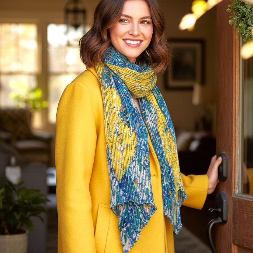 Satin Pleated Foulard Vlaminc F-VLAM-2 - Anthos Crafts