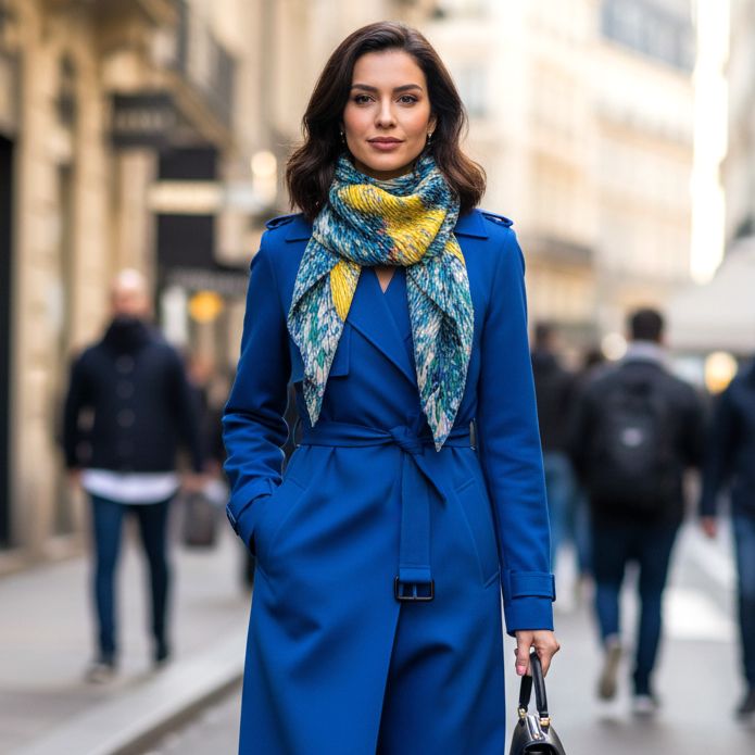 Satin Pleated Foulard Vlaminc F-VLAM-2