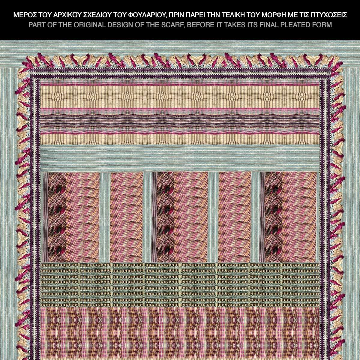 Foulard plissettato satin F-END