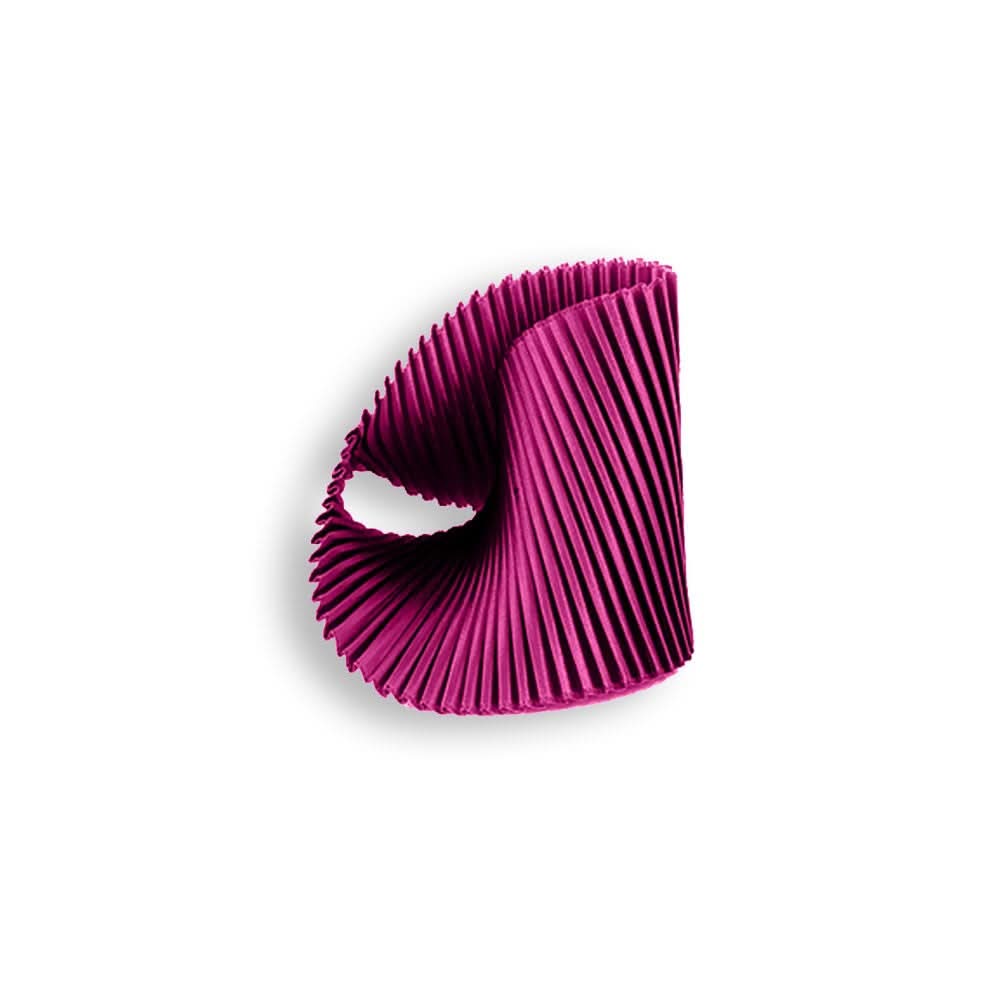 Satin Pleated Bracelet Shell Fuchsia SH-FU - Anthos Crafts