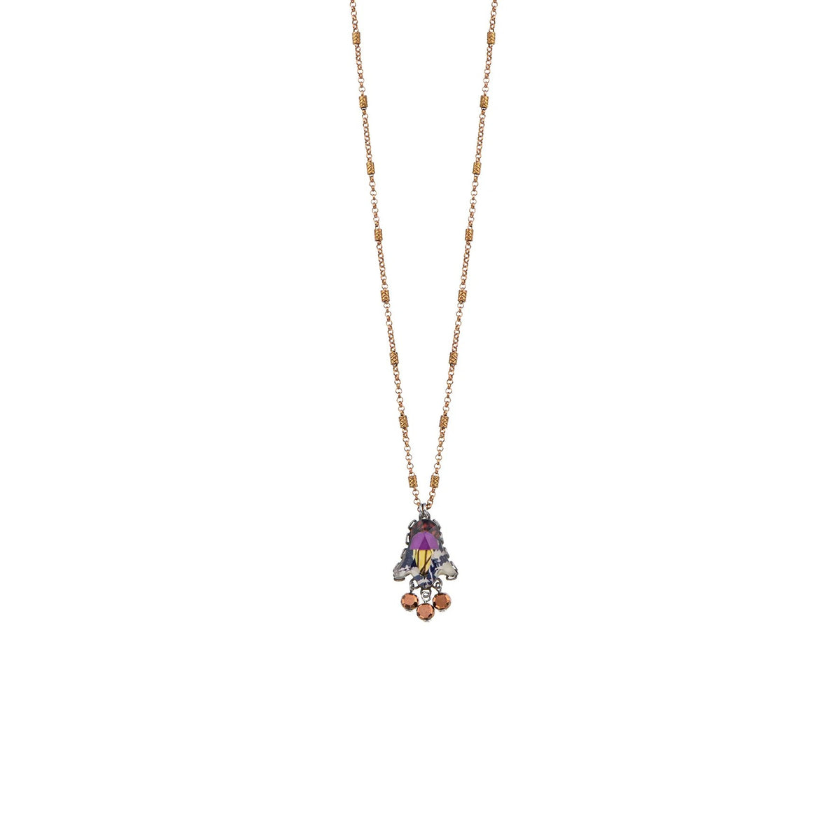 Winter Warmth Set, Delicate Pendant Necklace, Clay - Anthos Crafts