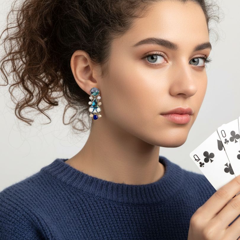 Orecchini fatti a mano Fresh Waters Set, Ivory