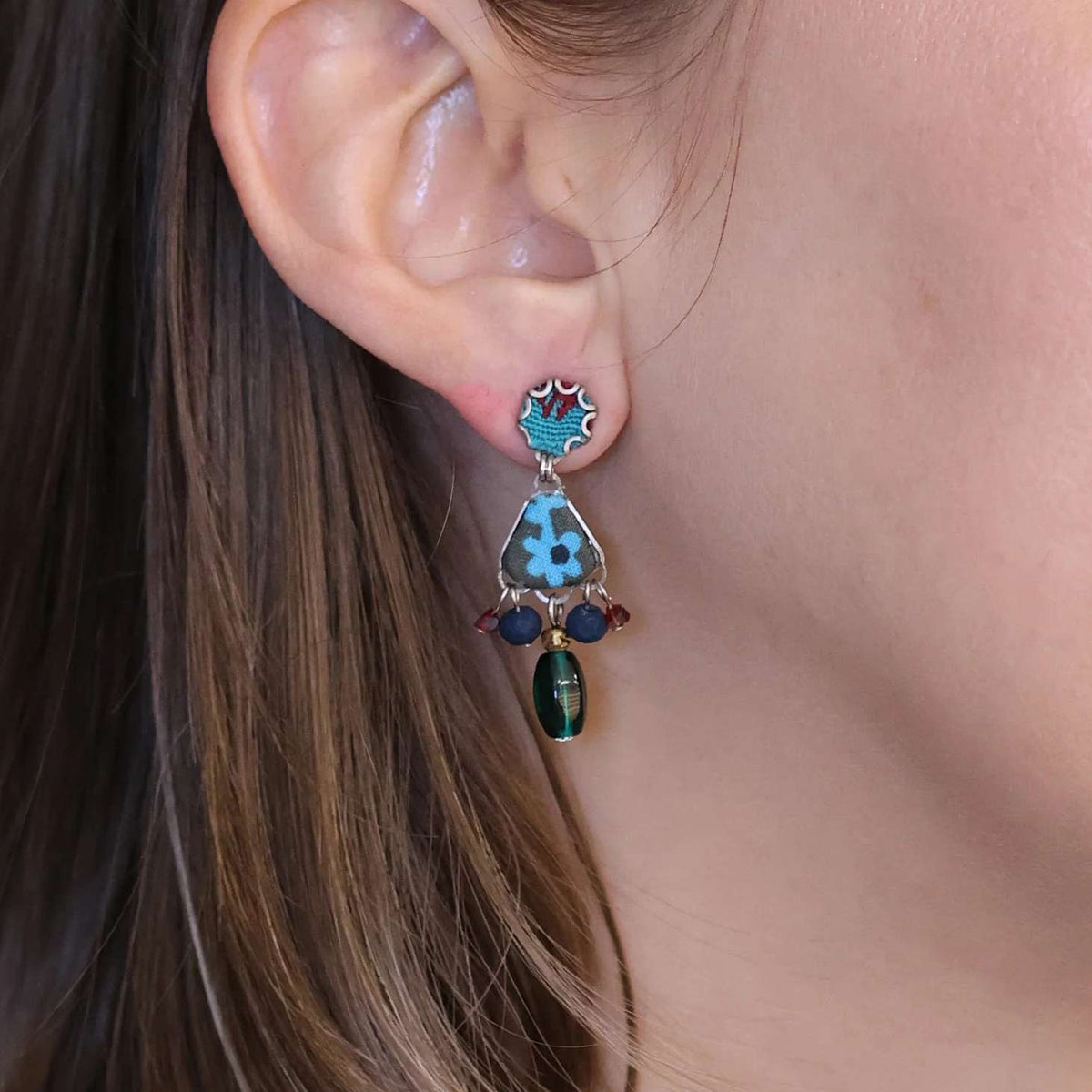 Ocean Abyss Set,Small Earring, Pelagos - Anthos Crafts
