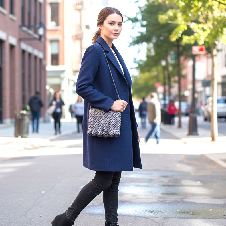 Dark Silver Satin Pleated Clutch STY-SI