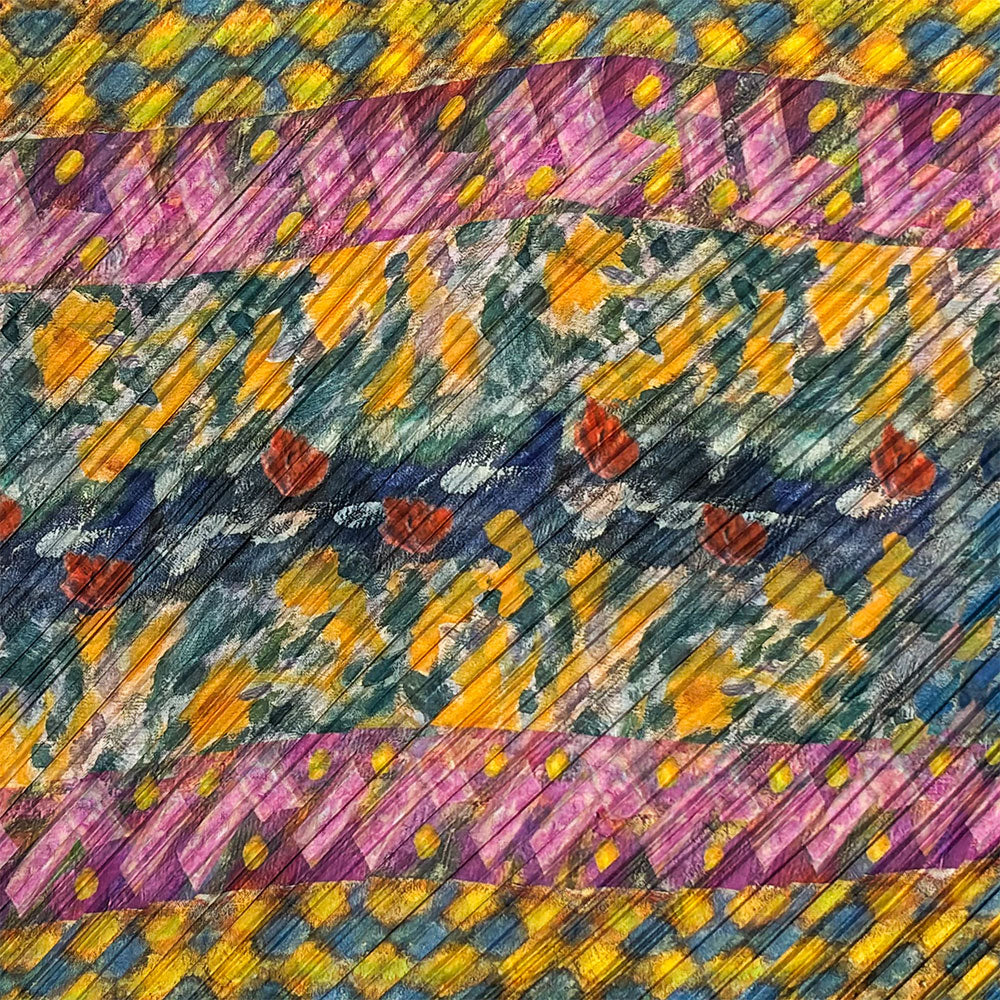 Satin Pleated Foulard Bonnard F-BON-2 - Anthos Crafts