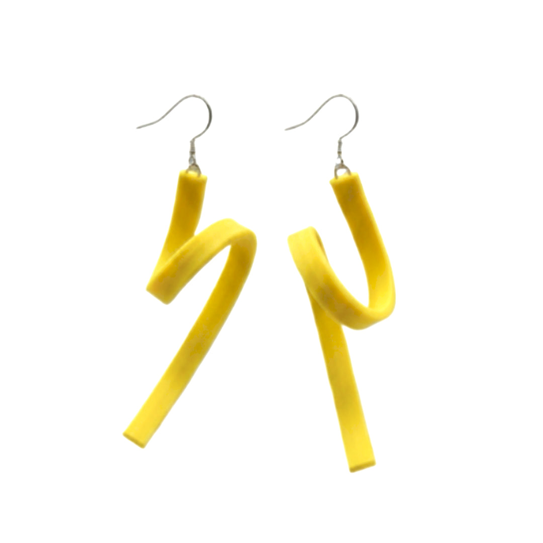 Earrings F: Yellow - Anthos Crafts