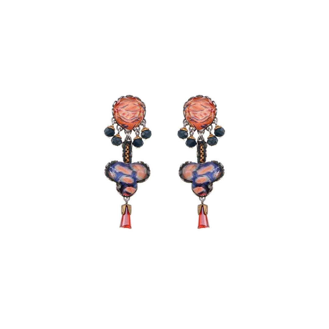Amber Bloom Set, Earring, Veda - Anthos Crafts