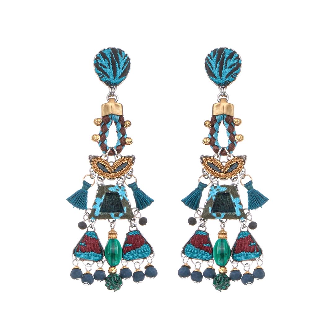 Ocean Abyss Set,Long Elegant Earring,Tiefe - Anthos Crafts