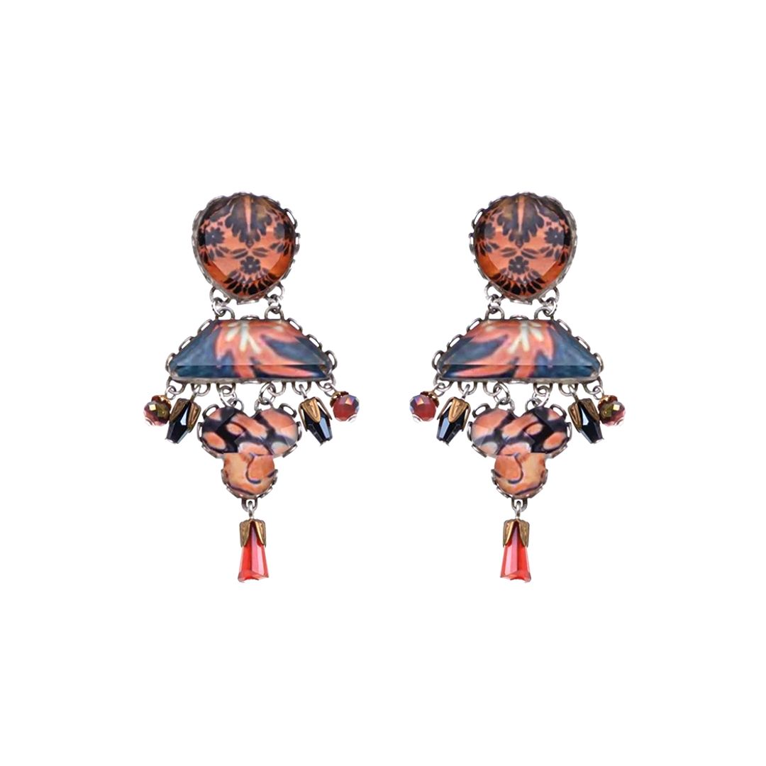Amber Bloom Set, Earring, Suki - Anthos Crafts
