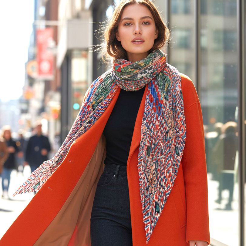 Foulard plissettato satin Matis F-MATIS-A