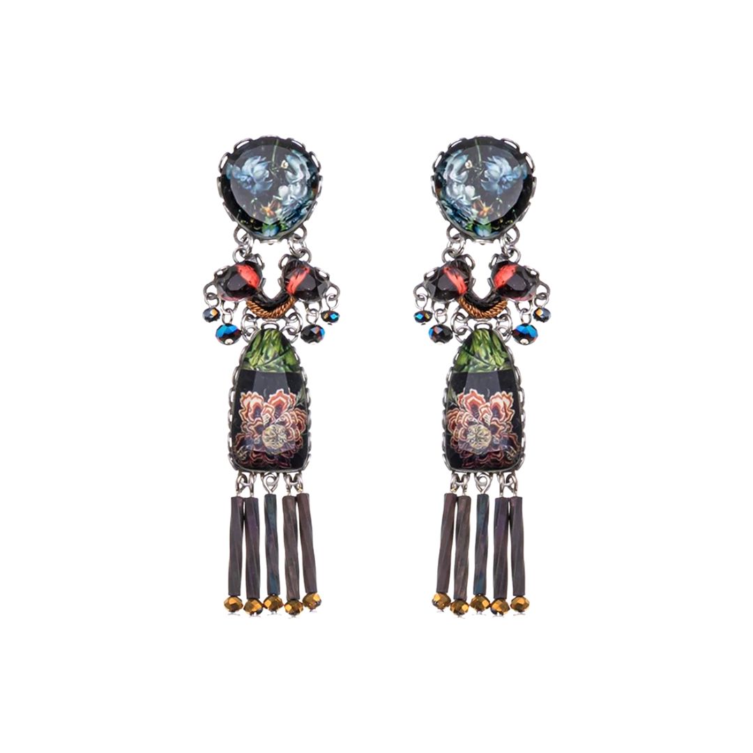 Mystic Lantern Set, Long Earring, Kokoro - Anthos Crafts