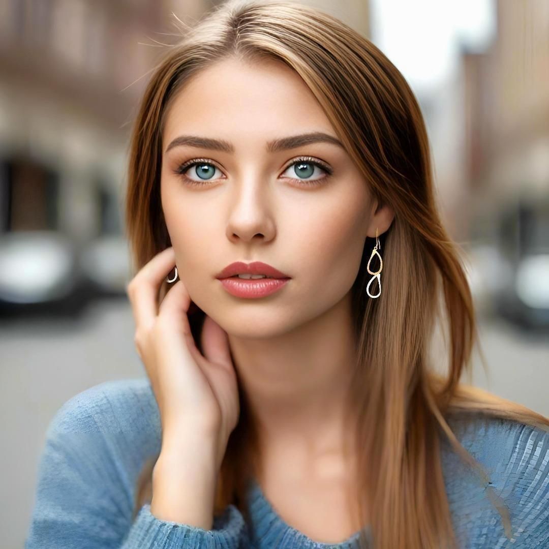 Handmade Gold Silver Earrings Double Tears - Anthos Crafts