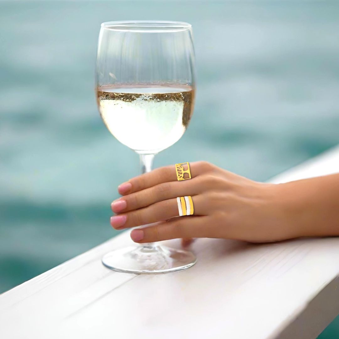 Handmade Gold Plated Silver Ring Tree of Life - Anthos Crafts