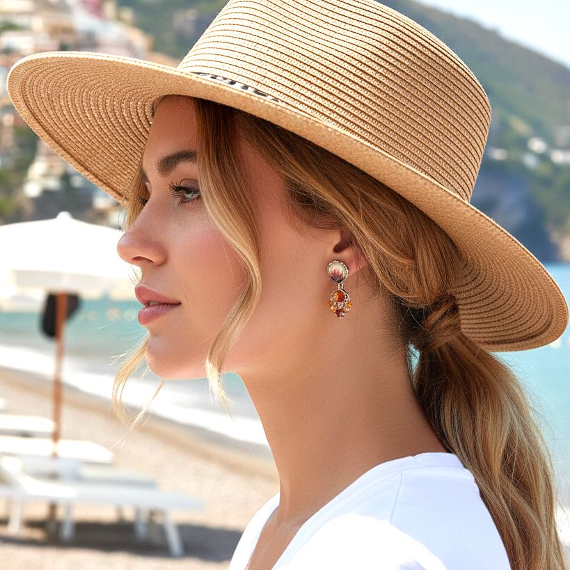 Χειροποίητα Σκουλαρίκια Sunflower Surprise Set, Small Colorful Glass, Bri