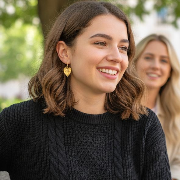 Χειροποίητα Επίχρυσα Ασημένια Σκουλαρίκια Άγρια Κυκλάμινα