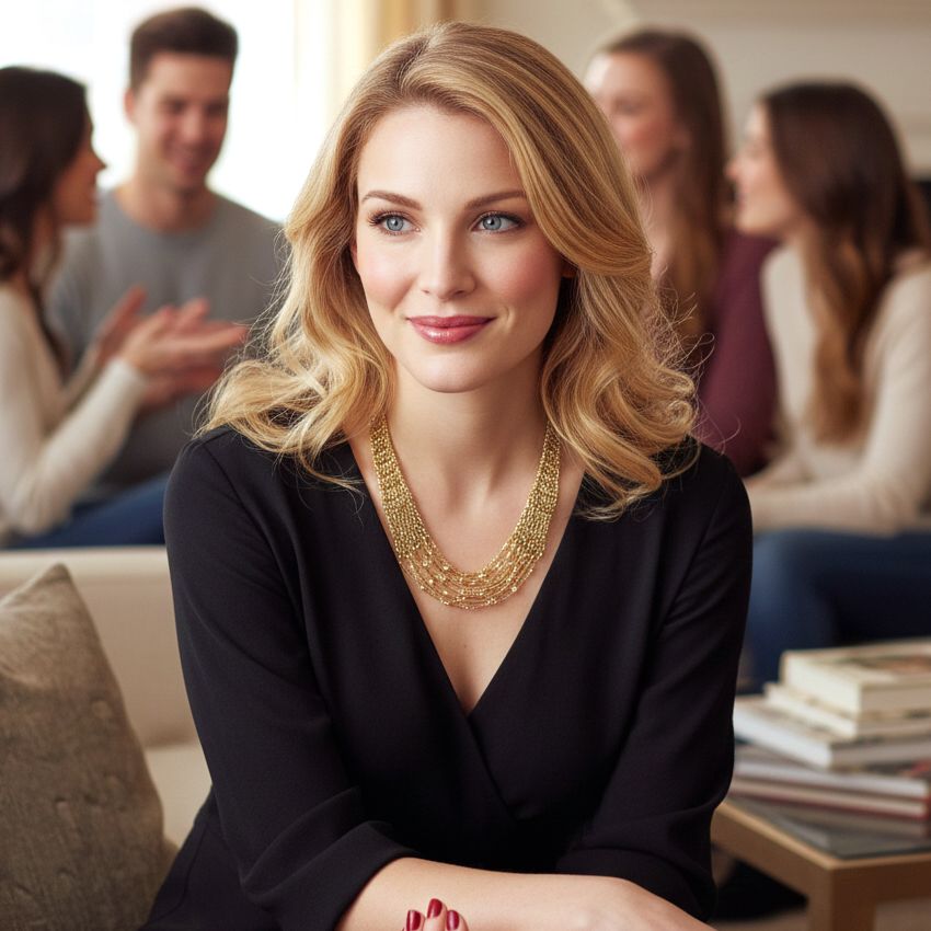 Χειροποίητο Επίχρυσο Πλεκτό Κολιέ Τσόκερ με Σειρές από Μαργαριτάρια